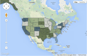An interactive map of states' gun laws since Newtown. Made by my colleague, Chris Dean Hopkins